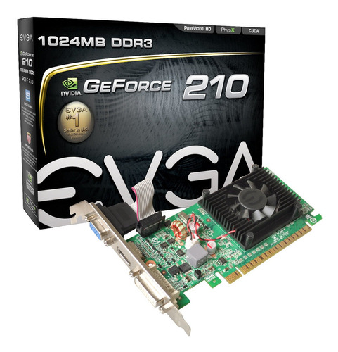Placa De Video Nvidia Evga Geforce 210 Hdmi Dvi Vga