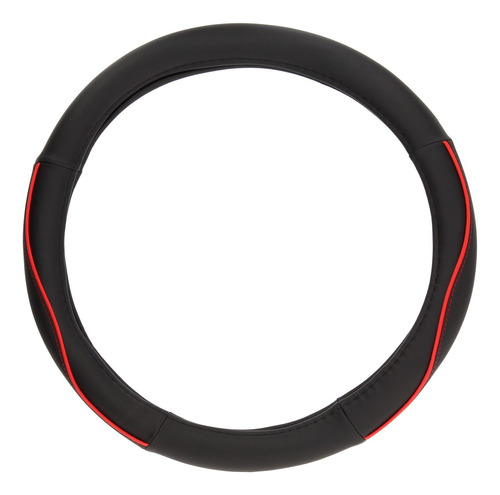 Cubrevolante Universal (diam.38) Strip  Negro/rojo