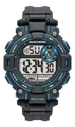 Reloj Hombre Skechers Sr1180 De Poliuretano Gris