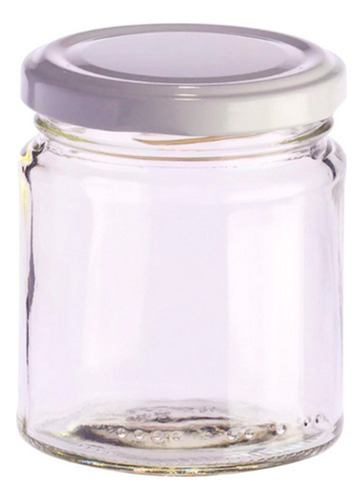 Frasco Morronero Mermelada 200ml Con Tapa X80 Unidades Blanco