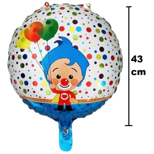 Kit Set Globos Decoración Fiesta Cumpleaños Plim Plim Payaso