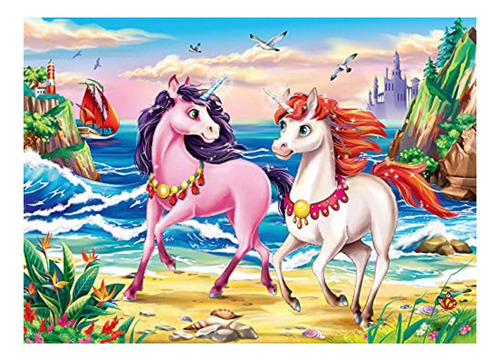 Ravensburger Beach Unicorns - Rompecabezas De 35 Piezas Para