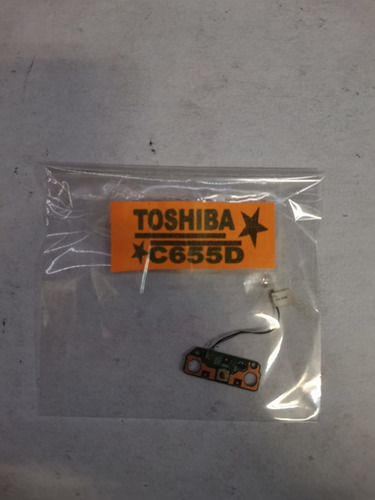 Botón Encendido Toshiba C650 C655 C650d C655d 6017b0258201 (Usado)