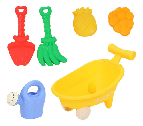 Juguetes De Arena Para La Playa Para Niños, Kit De Amarillo