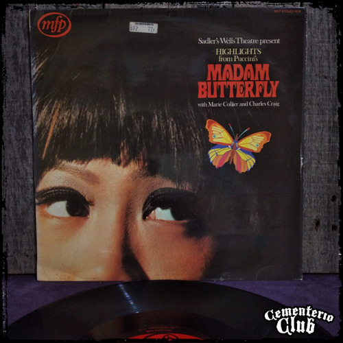 Marie Collier Charles Craig Madam Butterfly - Vinilo Lp