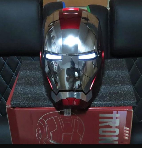Soport Para Casco Iron Man Mark5 Comando Voz, Control, Touch Rojo/gris Iron Man 1.1