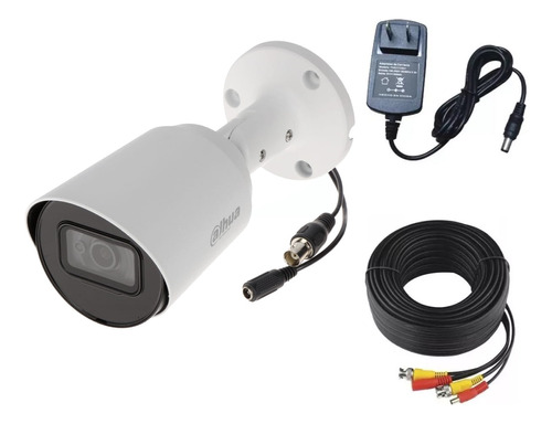 Camara Bullet Metálica 1080p 2mp Audio + Cable 20m + Eliminador 1a Micrófono