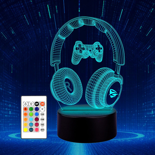 Lámpara De Juego Con Ilusión 3d Para Videojuegos, Luz Noctur