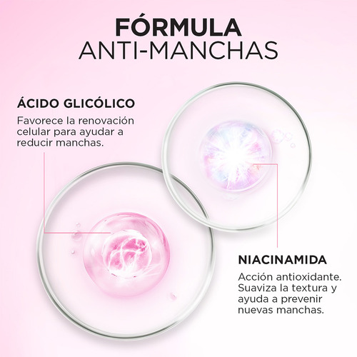 Gel Crema Noche Anti-manchas Ácido Glicólico L'oréal Paris Todo Tipo De Piel Noche