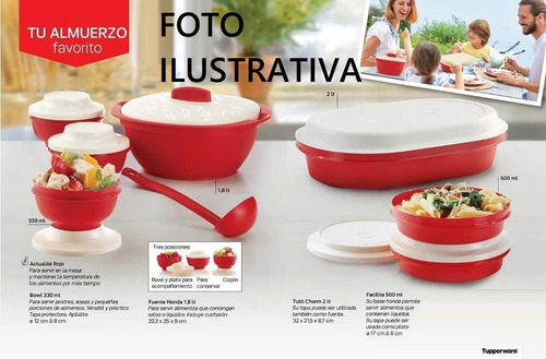 Fuente P Servir 1,8 Lt Tupperware® Apto Microondas 0% D Bpa