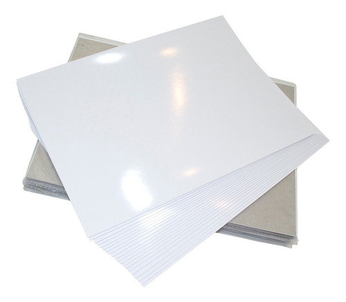 1000 Papel Fotográfico 180g Glossy Cor Branco