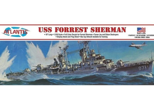 Uss Forrest Sherman Destroyer 1:320 Model Kit