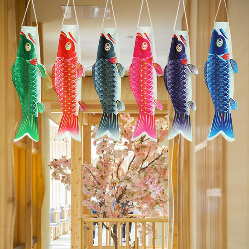 Streamer De Manga De Viento De Carpa Japonesa, 6 Uds., 40cm