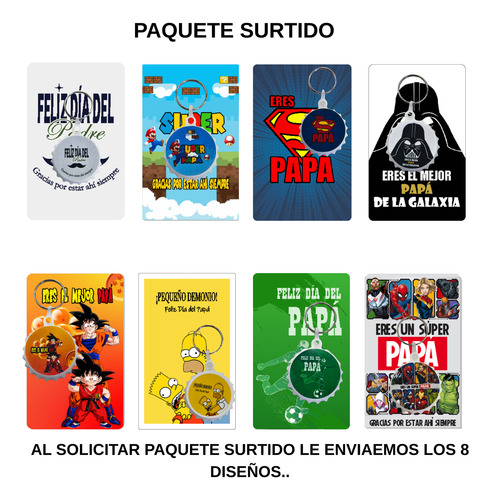 Dia Del Padre Destapador Corcholata 25 Pz Blanco