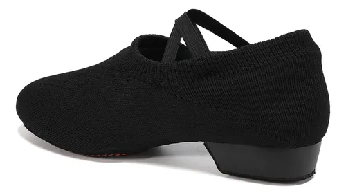 Zapatos De Salón De Práctica De Salsa De Punto Elásticos Cru