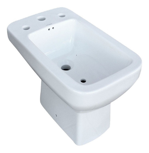 Bidet 3 Agujeros Dioniso Pringles Blanco Porcelana Sanitaria