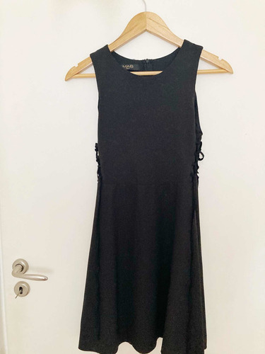 Vestido Negro Mab De Fiesta Talle S