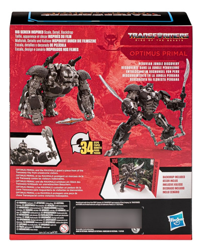 Transformers Optimus Primal 106 Variante De Caja Con Ventana (Usado)