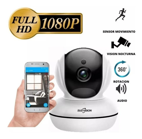 Camara Seguridad Ip 1080p Motorizado Wifi Vision Nocturna Hd