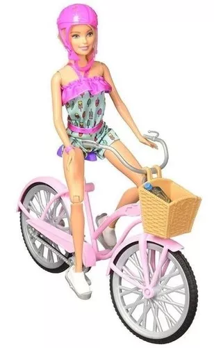 Barbie Com Bicicleta Ftv96 - Mattel