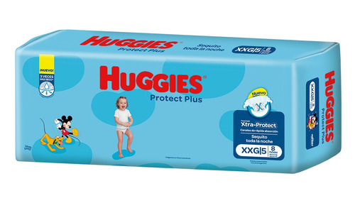 Huggies Protect Plus Pañales Unisex Extra Extra G 8 unidades