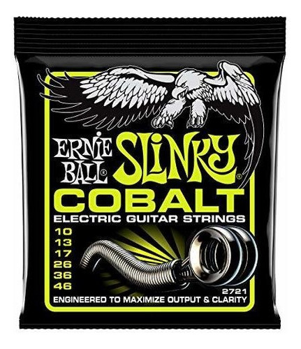 Cuerdas Ernie Ball Cobalt Regular Slinky Set, .010-.046