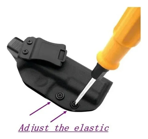 Jairtienda Funda Pistola Arma Interna Para Glock Oculta Kydex Iwb 25 17