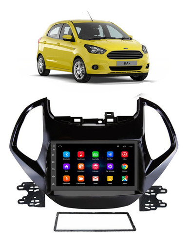 Central Multimidia Android Ford Ka 2015 A 2017 Com Bordo Tv