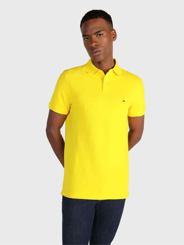 Polo Im 1985 Regular Fit Hombre Tommy Hilfiger Amarillo
