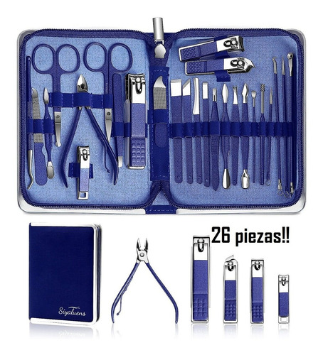 Imagen 1 de 8 de Kit Set Manicure Pedicure Profesional Completo Uñas Pies