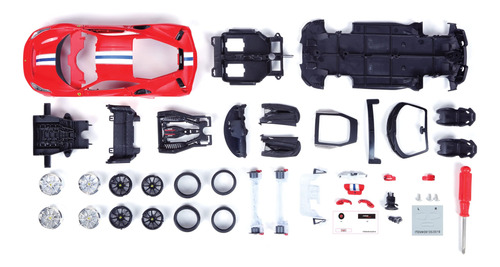 Maqueta Maisto Assembly Line Ferrari 488 Pista A Escala 1:24