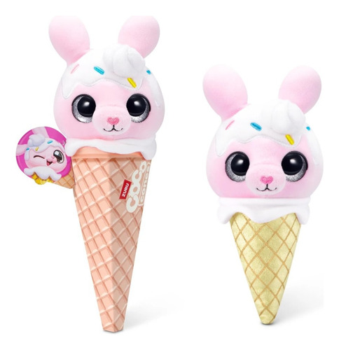 Peluche En Cono Coco Cones Sweet Mallow Conejito Coleccion Rosa