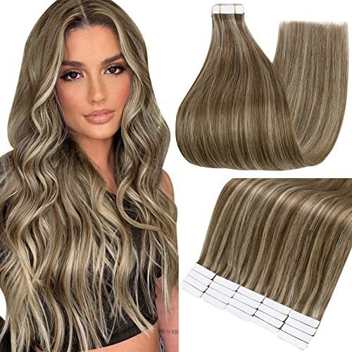 Fshine Tape In Hair Extensions 20 Inch Tape In Human L36pl