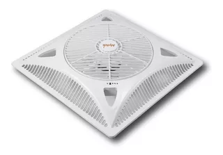 Ventilador de techo Mytek 3198 blanco con aspas de plástico, 14" de diámetro 127 V