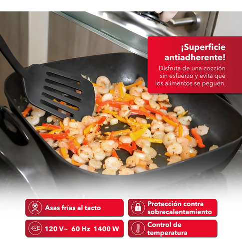 Rca Sartén Eléctrico Con Temperatura Ajustable Rc-3030c
