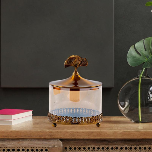 Tarro De Caramelos Con Tapa, Organizador De Almacenamiento