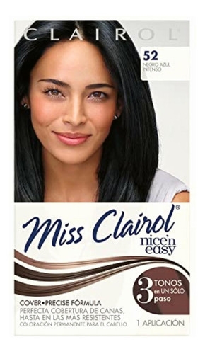 Tinte Permanente Miss Clairol 52 Negro Azulado, 0.156