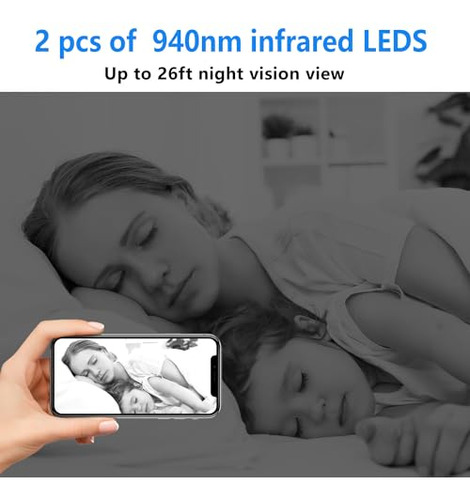 Cámara De Seguridad Hd1080p Con Wifi Inalámbrico Y Batería R