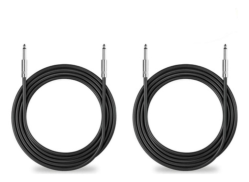 Yuyaokk Paquete De 2 Cables De Altavoz De 25 Pies De 1/4 Pu.