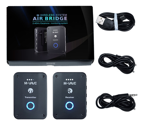 Receptor De Monitor De Auriculares Inalámbrico M-vave Wp-9 2