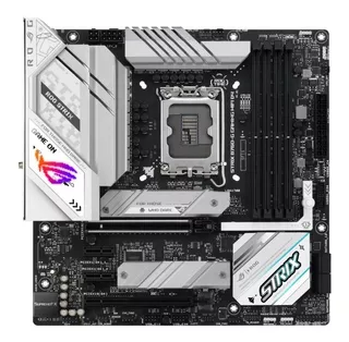 Placa Mãe Asus Rog Strix B760-g Gaming Wifi 1700 12 13ª Ddr4 Cor Branco