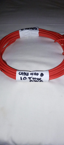 Cable Electricidad Thw-10 Awg Color Rojo 6 Metros Disponible