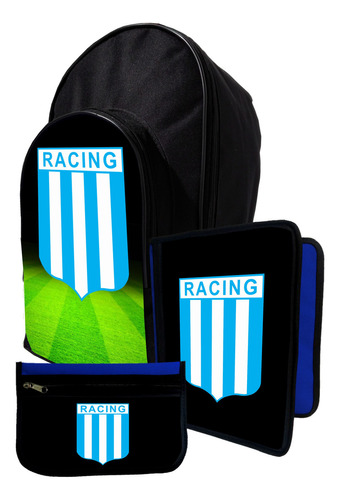 Kit Mochila+ Carpeta+ Cartu De Racing #6