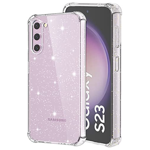 Funda Transparente Glitter Samsung Galaxy S23 Case Carcasa