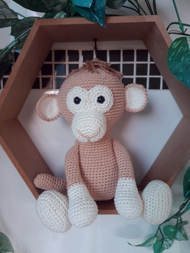 Bichinho Crochê Amigurumi Macaco Decoração Infantil
