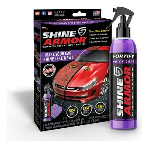 Cera Para Vehiculos Auto Moto Protectora Shine Armor