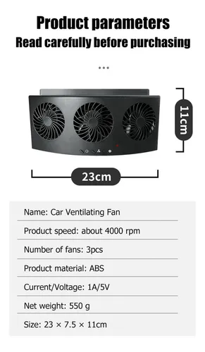 Ventilador Eléctrico Para Coche, Moderno Sistema De Escape C