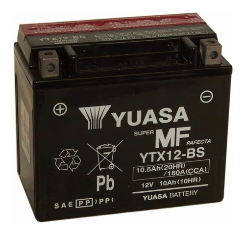 Bateria Yuasa Ytx12-bs Gel Sellada Kawasaki Er 6n Varios