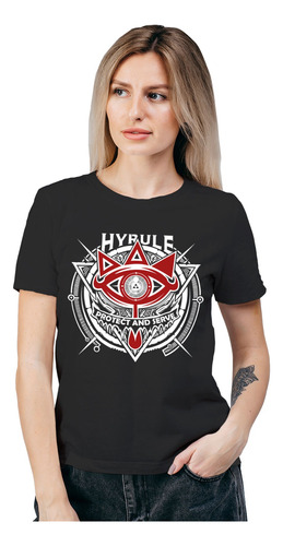 Polera Mujer Zelda Hyrule Gamer Algodón Orgánico Wiwi