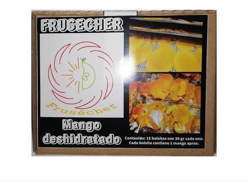 Mango Deshidratado Frusecher Paq 15 Bolsitas De 30 Gr C/u